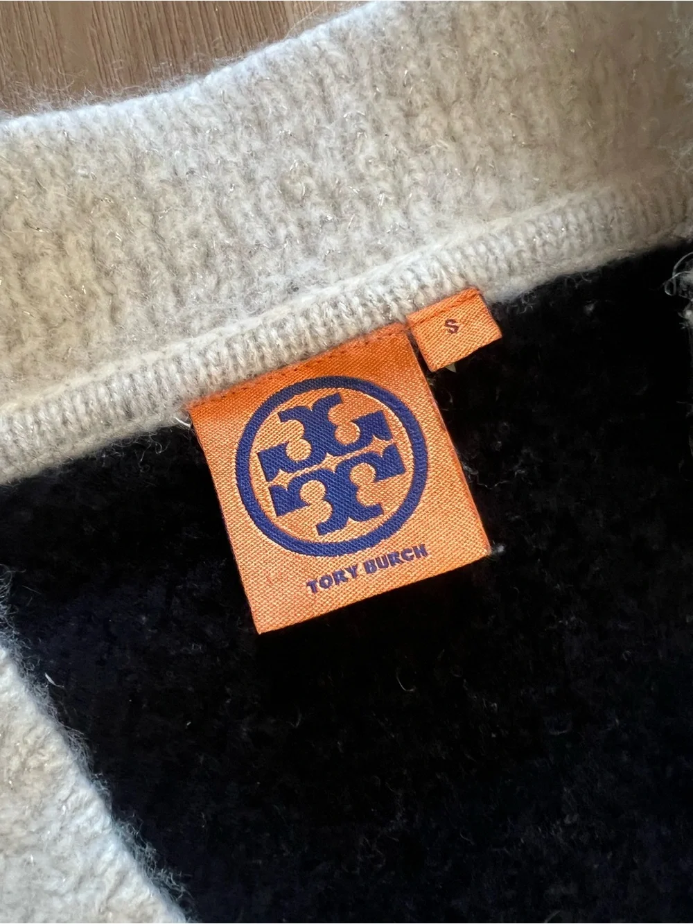 Tory Burch Black Cashmere Tunic Sweater • SM